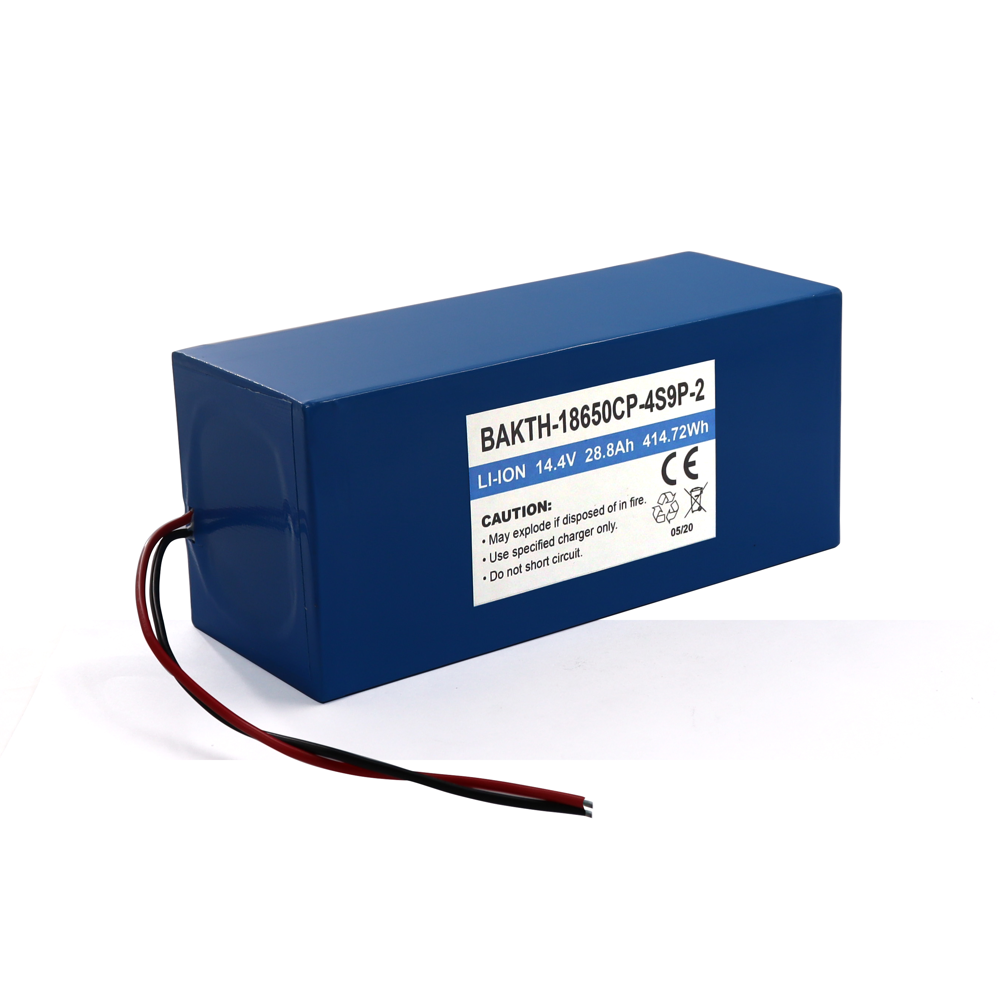 Tiefe Zyklus hohe Kapazität 14,8 V 48AH Lithium Polymer Batteriepack 6050100P 4S8P für elektrisches Gerät