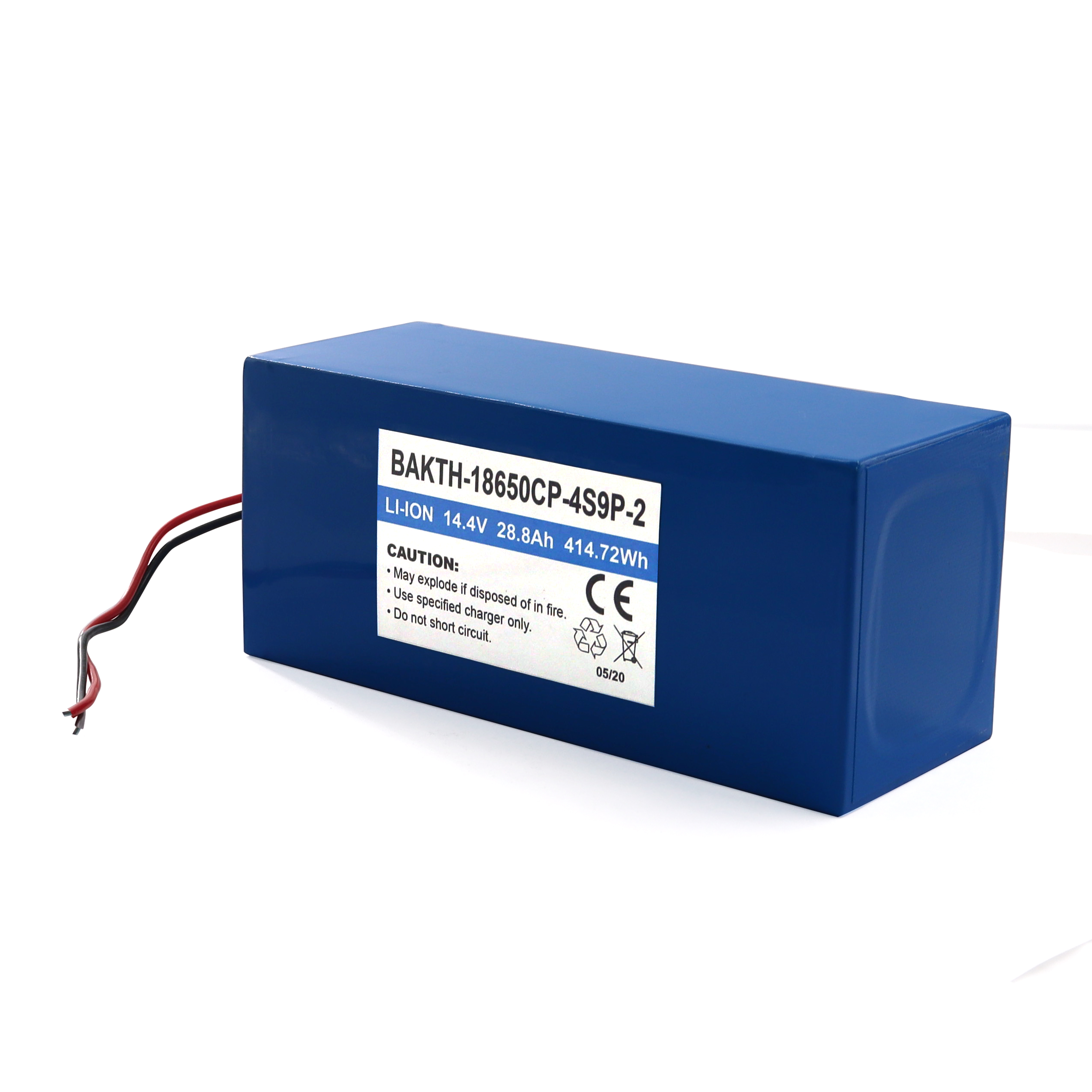 Tiefe Zyklus hohe Kapazität 14,8 V 48AH Lithium Polymer Batteriepack 6050100P 4S8P für elektrisches Gerät