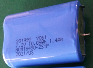 BAK-NCM18490-2S1P 7.2V 1400mAh Lithium Ion Batteriepack wiederaufladbarer Akku 