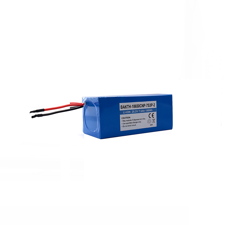 BAKTH-18650CNP-7S3P-2 25,2V 7500MAH Customized Lithium Ion Battery Battery Battery Pack für Elektromotter/E-Bike