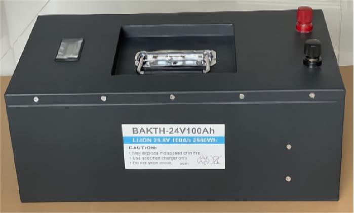 Tiefenzyklus hoher Kapazität BAKTH-24V100AH ​​24V 100AH ​​LIFEPO4 Batteriepack wiederaufladbarer Akku für die Haushaltsgeräte