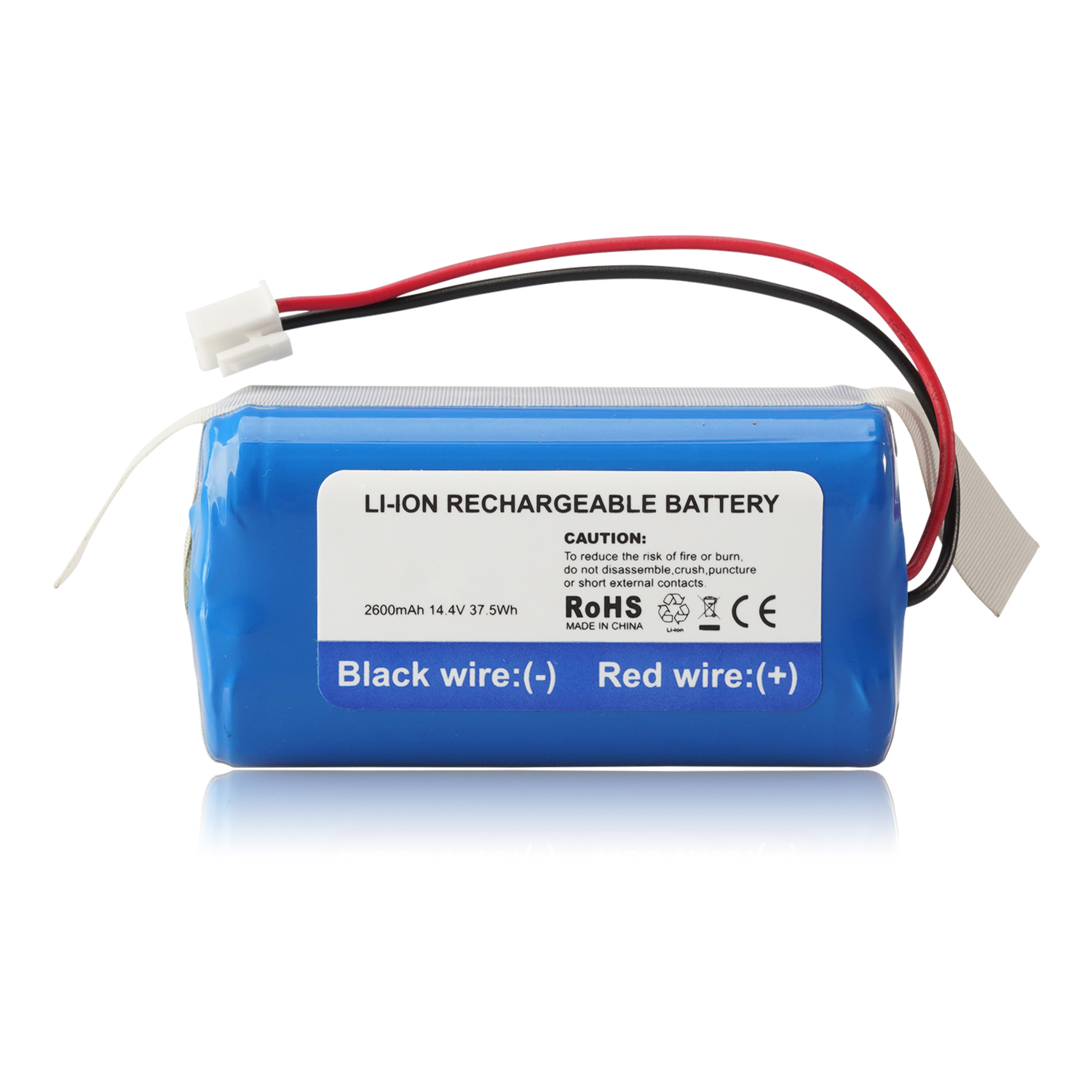 14,4 V 2600mAh Lithium -Ionen -Ersatzbatterien, die für Eisenhai -Staubsauger kompatibel sind