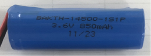 Fabrikpreis OEM hohe Qualität BAKTH-14500-1S1P 3,6 V 850 mAH Lithium Ion Batteriepack wiederaufladbarer Akku