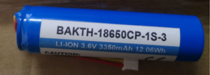 Fabrikpreis hoher Kapazität BAKTH-18650CP-1S-3 3,7 V 3350MAH Lithium Ion Batteriepack wiederaufladbarer Akku für Flash Light Harbor Fracht