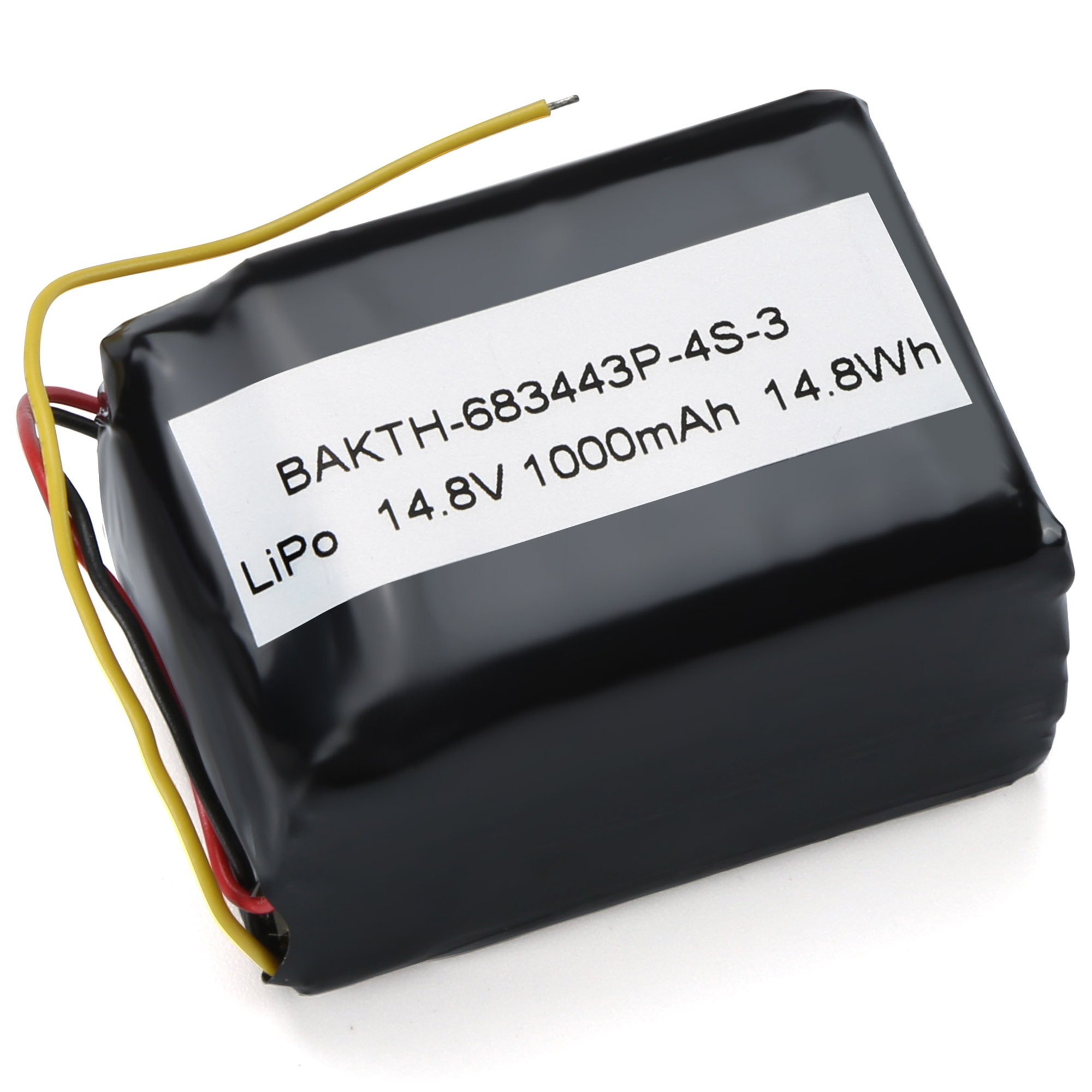 BAKTH-683443P-4S-3 wiederaufladbares Lithiumpolymerbatterie mit langer Lebensdauer 14,8 V 1000mah 