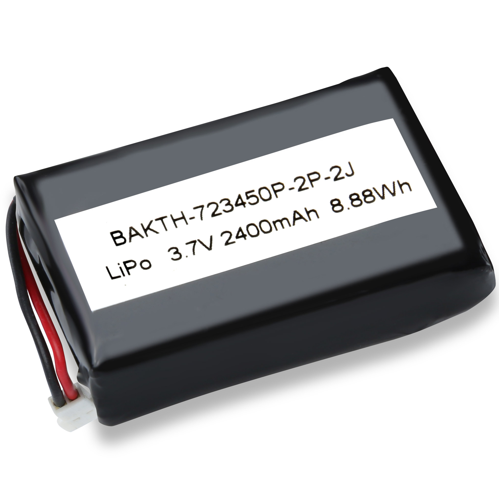 BAKTH-723450P-2P-3J wiederaufladbarer Lithiumpolymerbatterie 3,7 V 2400mAh Batteriepack