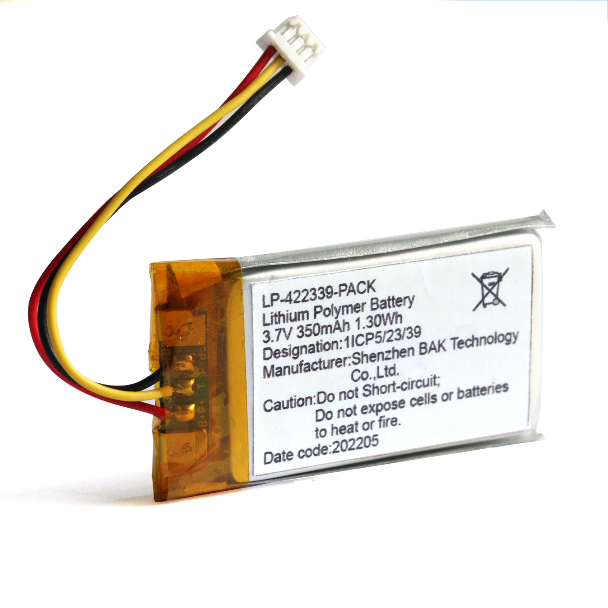 Wiederaufladbare Lithiumpolymerbatterie 3,7 V 1050mAh Lipo -Batterie für GPS -Tracking